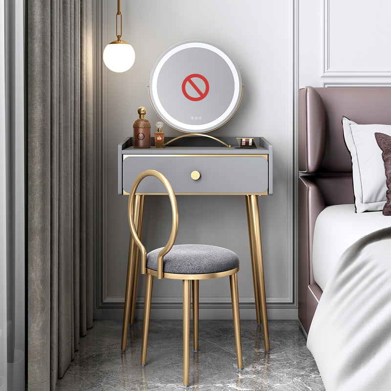 Engineered Wood Vanity Set with Stool Luxurious Dressing Table