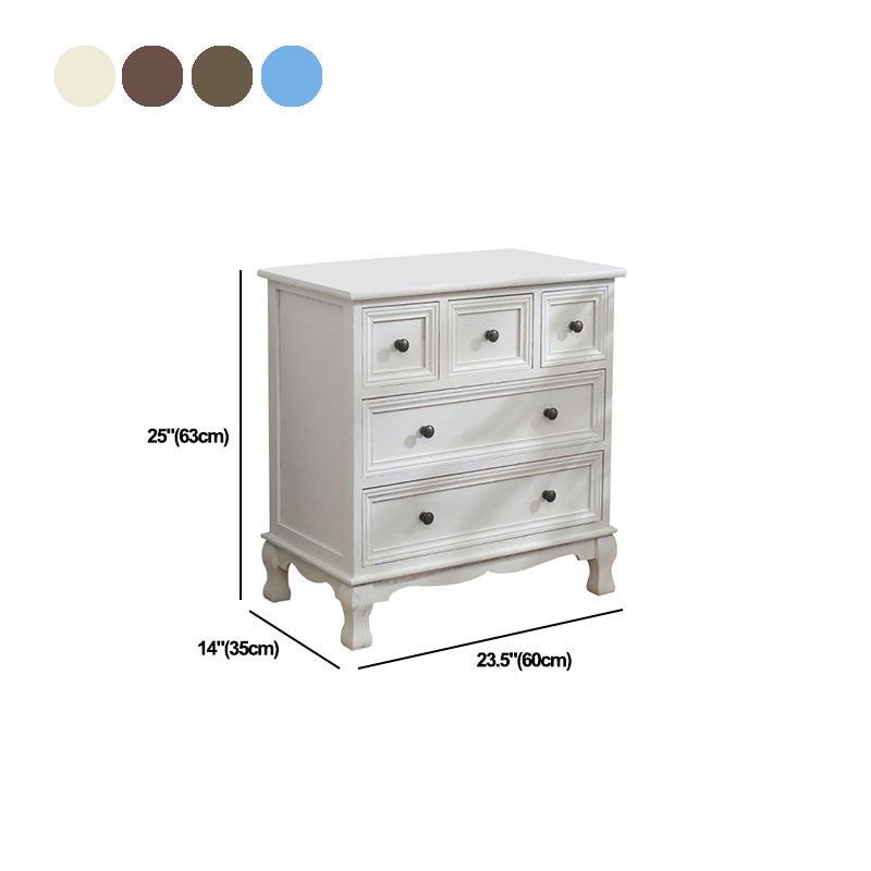 14" W Traditional Wooden Lingerie Chest Vertical Storage Chest with Drawers