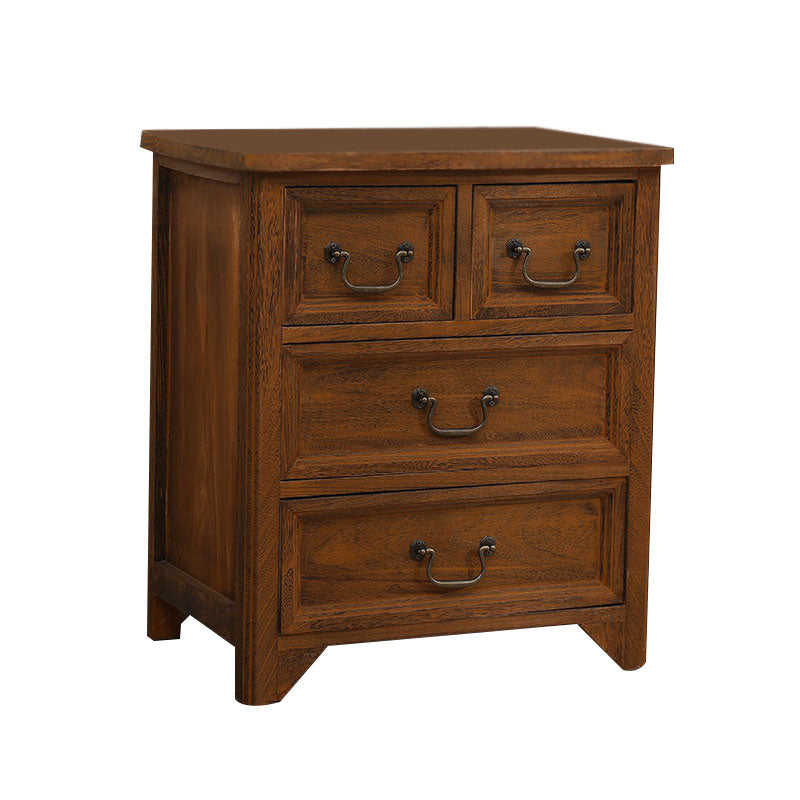 14" W Vintage Solid Wood Lingerie Chest Vertical Storage Chest with Drawers