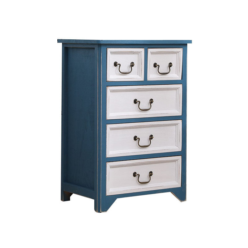 14" W Vintage Solid Wood Lingerie Chest Vertical Storage Chest with Drawers