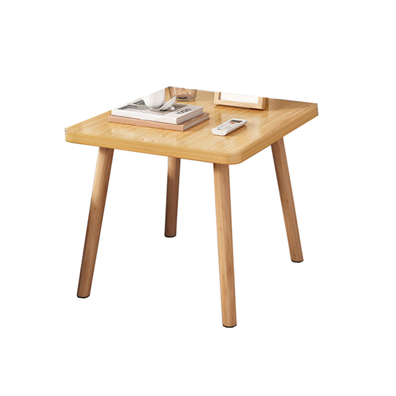 Imitation Wood Nightstand Open Storage Modern Shelf Included Night Table with Legs