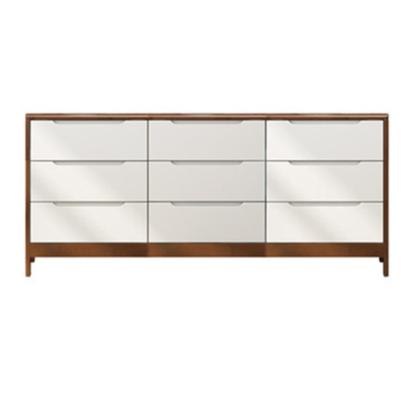 Solid Wood Storage Chest Dresser Modern Bedroom Storage Chest with Drawer