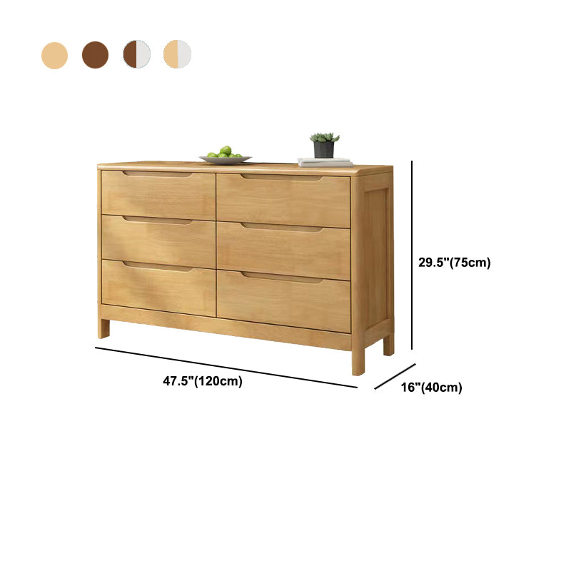 Solid Wood Storage Chest Dresser Modern Bedroom Storage Chest with Drawer