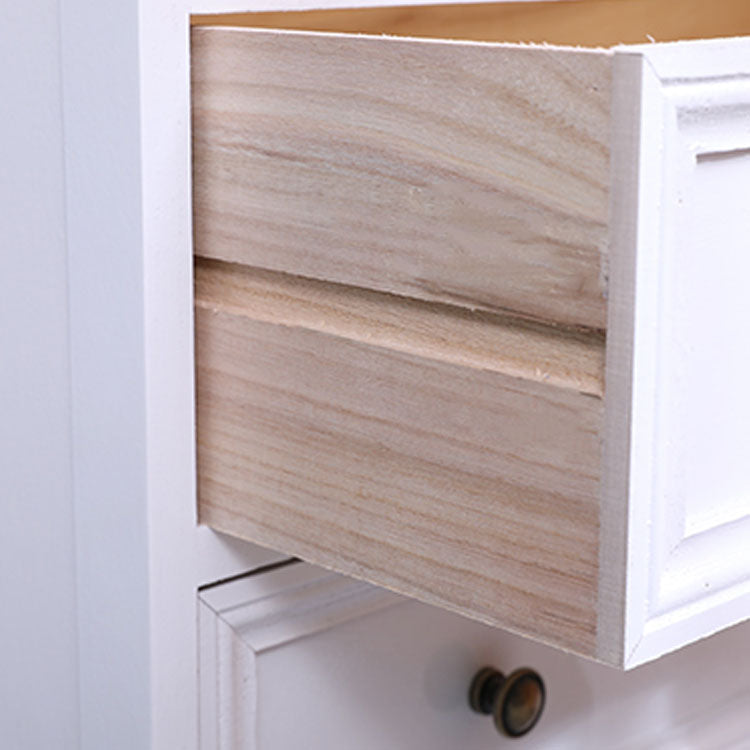 Vintage Solid Wood Dresser 14" W Vertical Storage Chest with Drawers