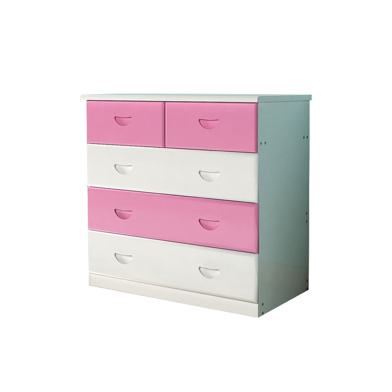 Modern Pine Wood Lingerie Chest 18" W Vertical Storage Chest with Drawers