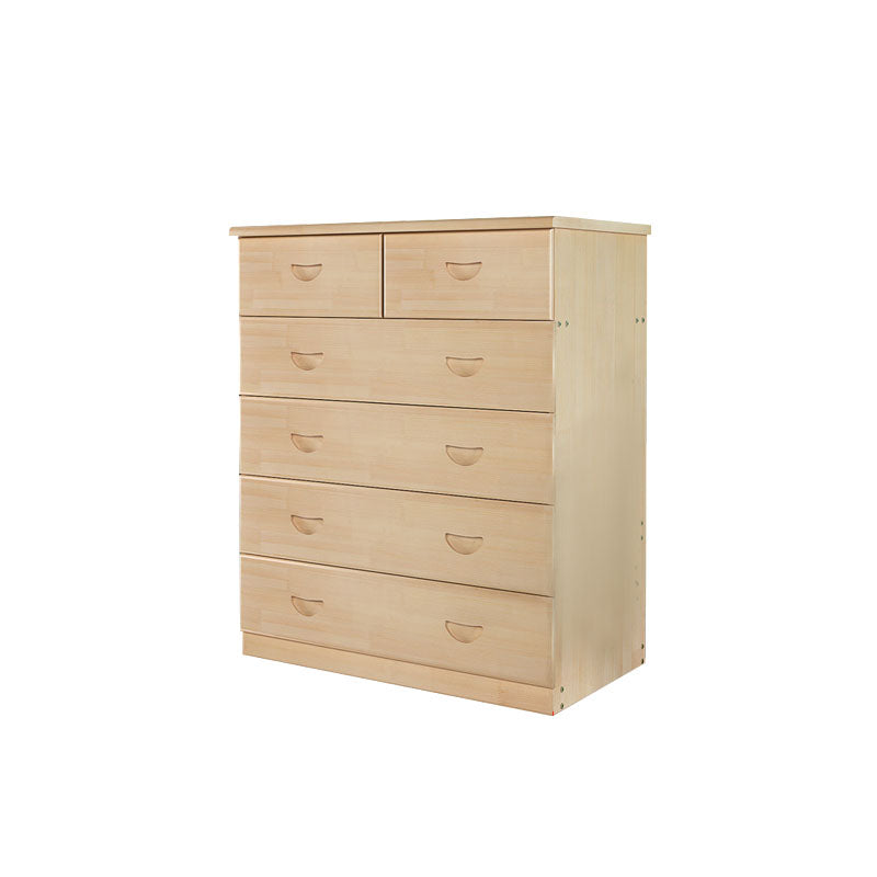 Modern Pine Wood Lingerie Chest 18" W Vertical Storage Chest with Drawers