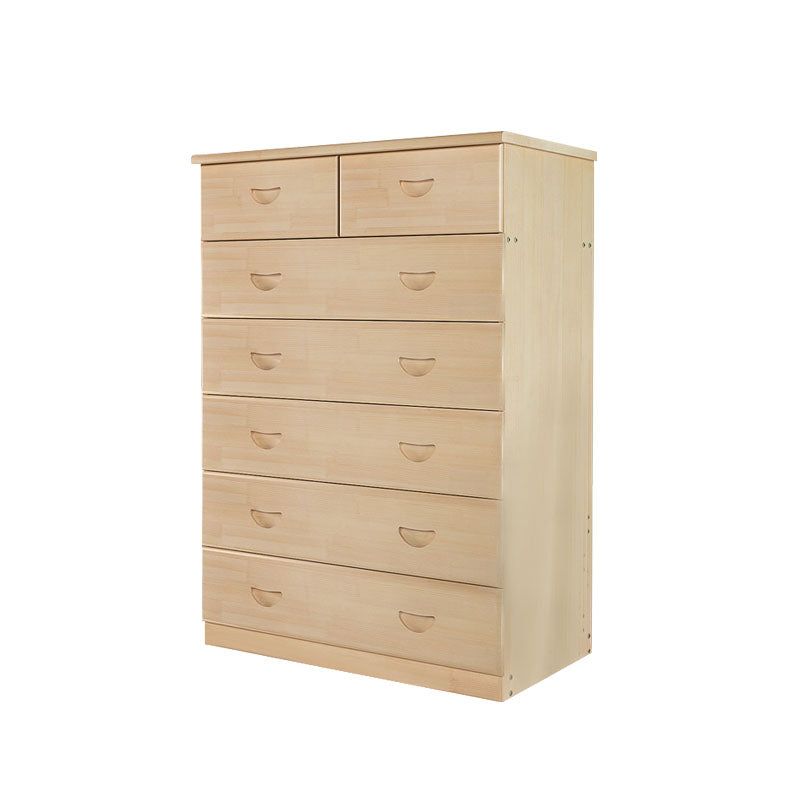 Modern Pine Wood Lingerie Chest 18" W Vertical Storage Chest with Drawers