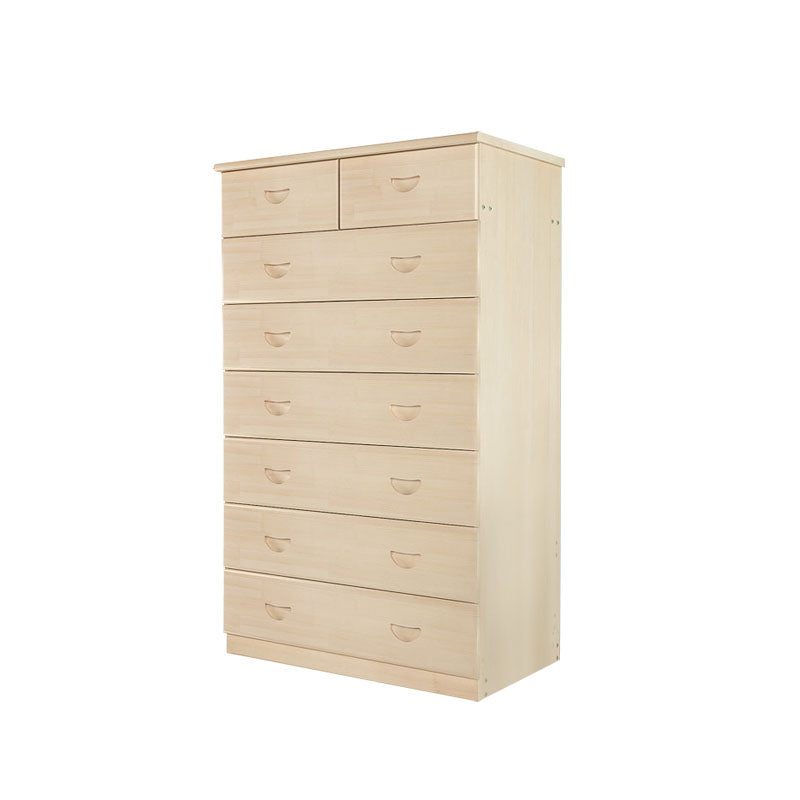Modern Pine Wood Lingerie Chest 18" W Vertical Storage Chest with Drawers