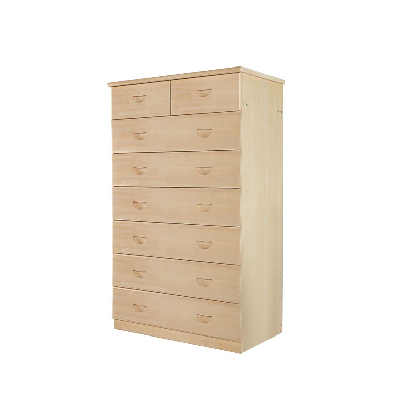 Modern Pine Wood Lingerie Chest 18" W Vertical Storage Chest with Drawers