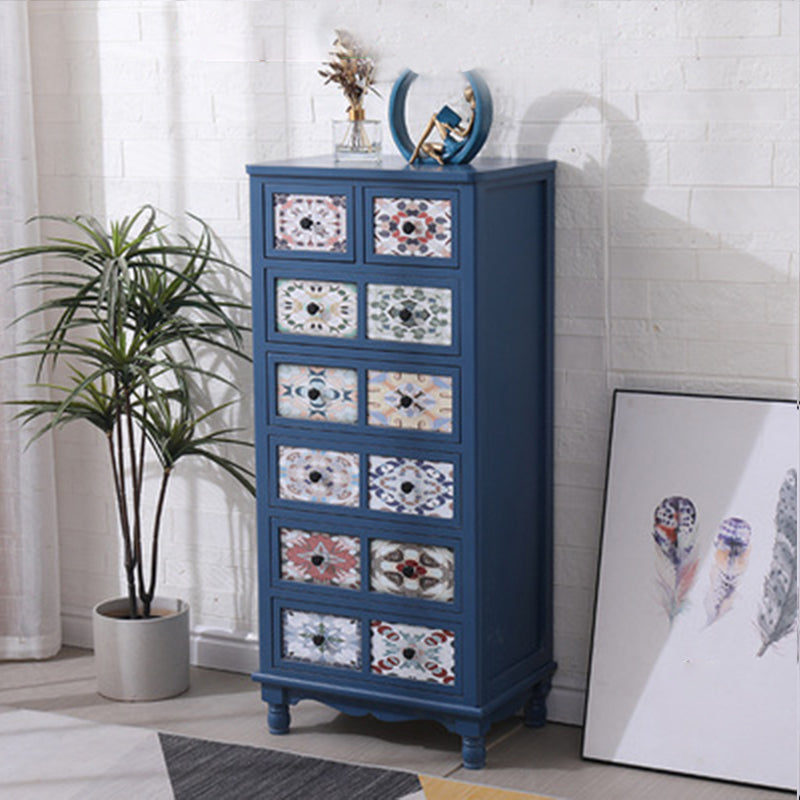 13.5" W Traditional Wooden Lingerie Chest Vertical Storage Chest with Drawers