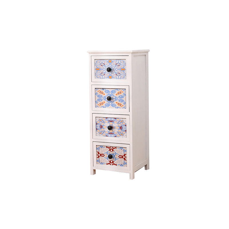 12" W Traditional Wood Lingerie Chest Vertical Storage Chest with Drawers