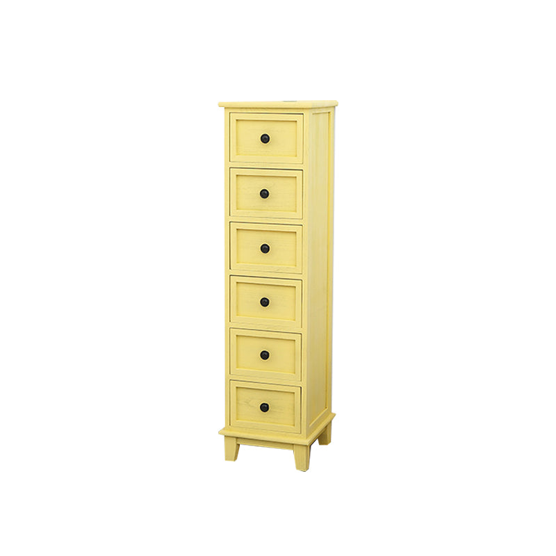 12" W Traditional Wood Lingerie Chest Vertical Storage Chest with Drawers