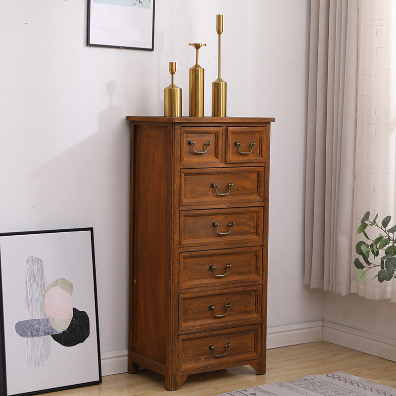 14" W Wooden Lingerie Chest Traditional Storage Chest with Drawers