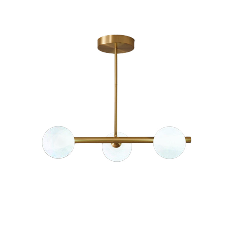 3/5/6-Light Golden Modern Kitchen Island Lighting Shaded Island Pendant Lighting