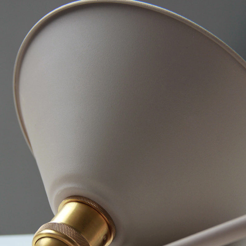 Macaron Cone Shaded Lighting Contemporary Metal Wall Light for Room