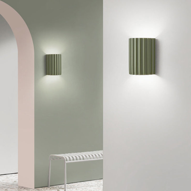 Contemporary Polish Finish Lighting Flush Mount Wall Light for Living Room