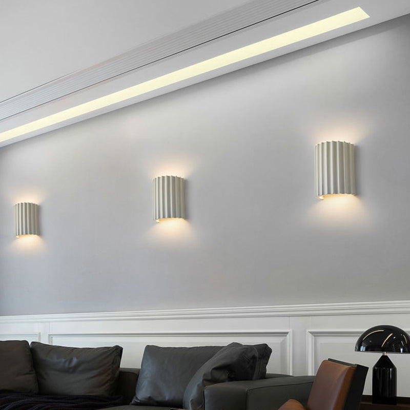 Contemporary Polish Finish Lighting Flush Mount Wall Light for Living Room
