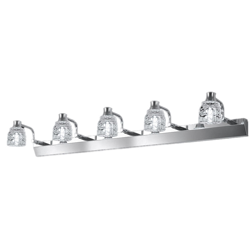 Crystal Wall Sconce Lighting Simple Style Wall Mounted Lighting for Bathroom