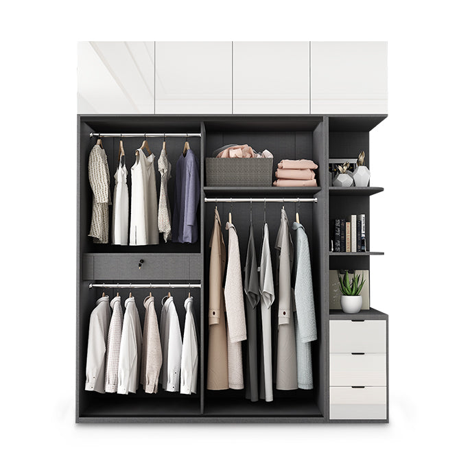 Mirrored Finish Cabinet with Glass Door Modern Interior Storage Cabinet