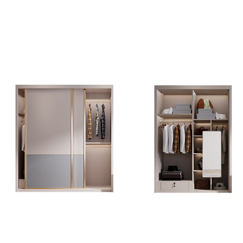 Sliding Wooden Wardrobe Cabinet Contemporary Wardrobe Armoire