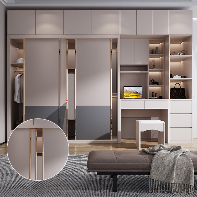 Sliding Wooden Wardrobe Cabinet Contemporary Wardrobe Armoire