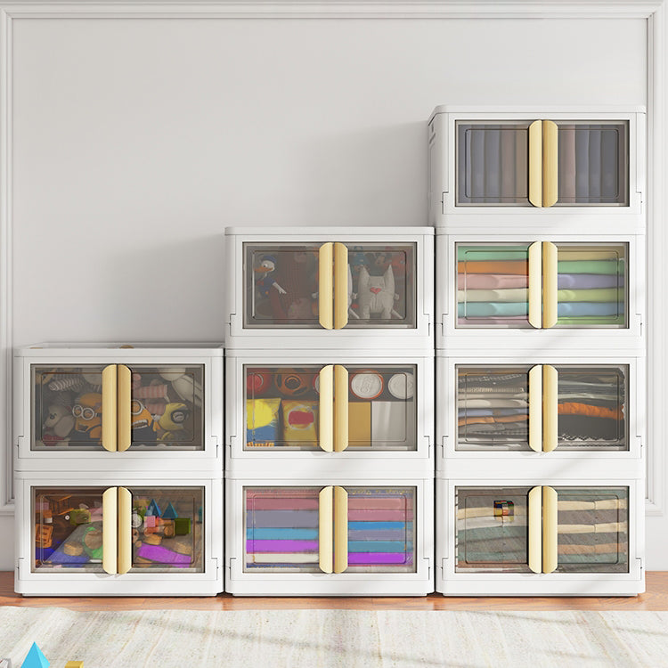 Contemporary Plastic Storage Cabinet Hinged Cabinet for Bedroom