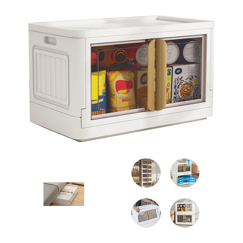 Contemporary Plastic Storage Cabinet Hinged Cabinet for Bedroom