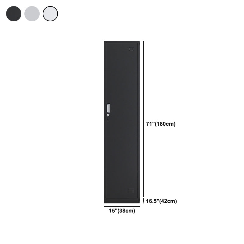 Contemporary Metal Wardrobe Cabinet Hinged Wardrobe Armoire for Home