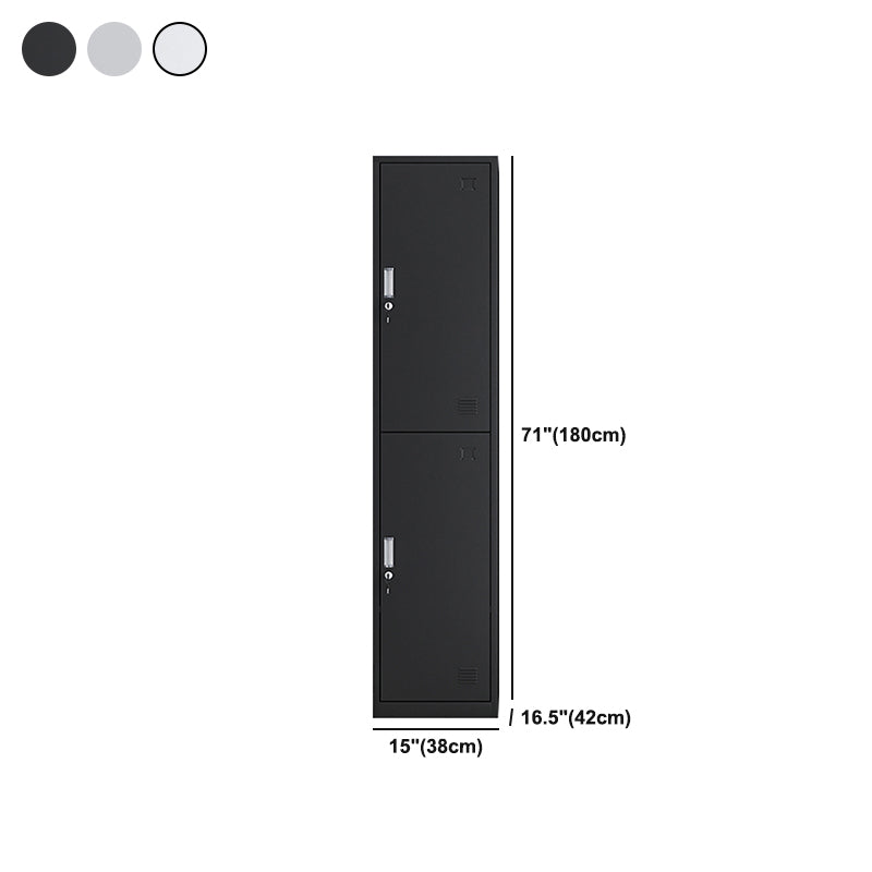 Contemporary Metal Wardrobe Cabinet Hinged Wardrobe Armoire for Home