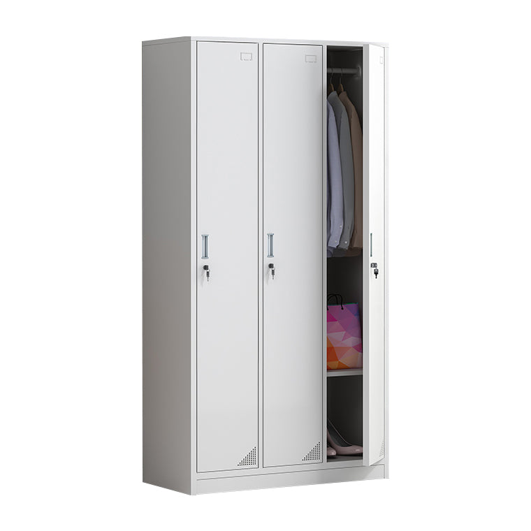 Hinged Contemporary Wardrobe Cabinet Metal Wardrobe Armoire for Home