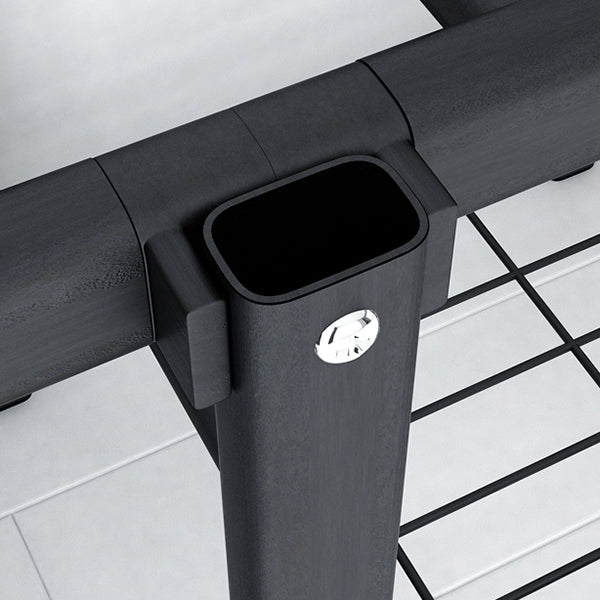 Black Steel Frame Wardrobe Contemporary Folding Wardrobe Armoire