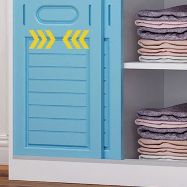 Contemporary Wood Wardrobe 2-Door Wardrobe Closet for Bedroom