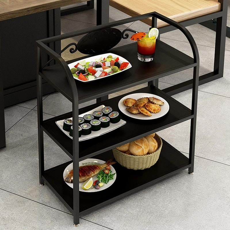 23.62"W Contemporary Metal Prep Table Rolling Prep Table for Dining Room