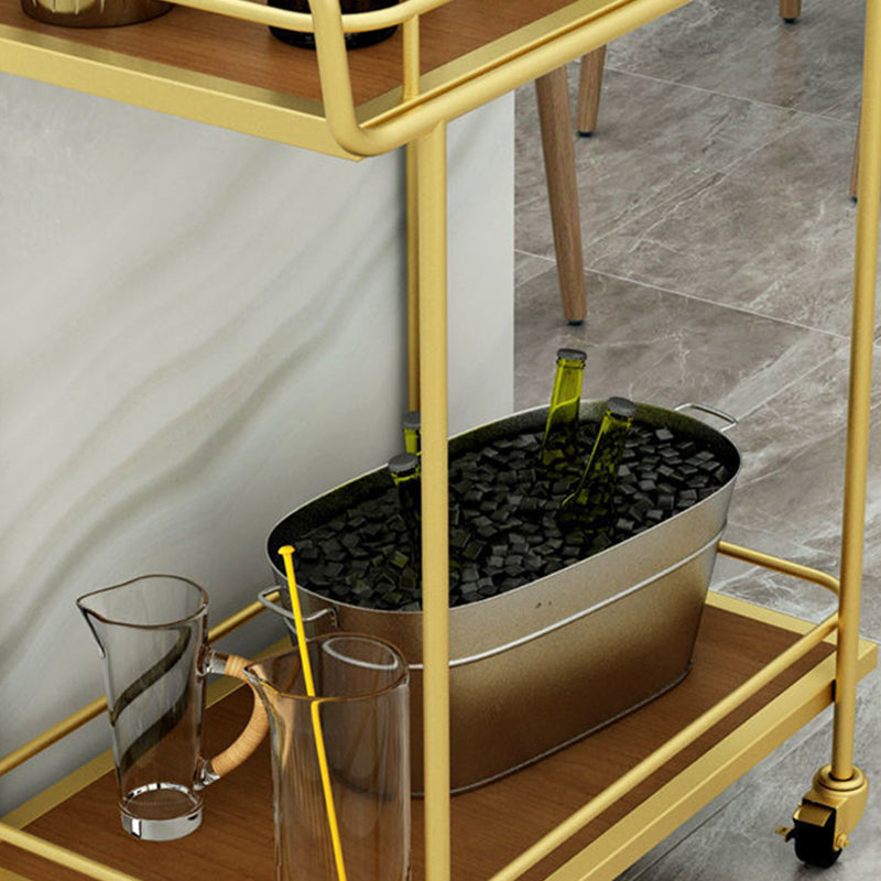 33.86" High Rolling Contemporary Prep Table Metal Prep Table for Dining Room