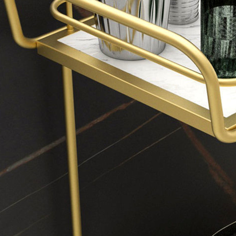 33.86" High Rolling Contemporary Prep Table Metal Prep Table for Dining Room