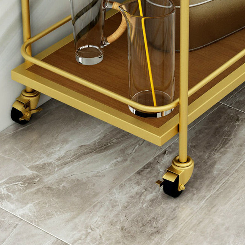 33.86" High Rolling Contemporary Prep Table Metal Prep Table for Dining Room