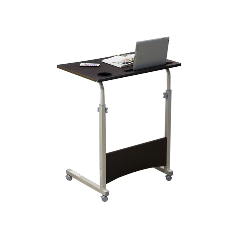 Modern Writing Desk Wooden Rectangular Standing Desk with Caster Wheel
