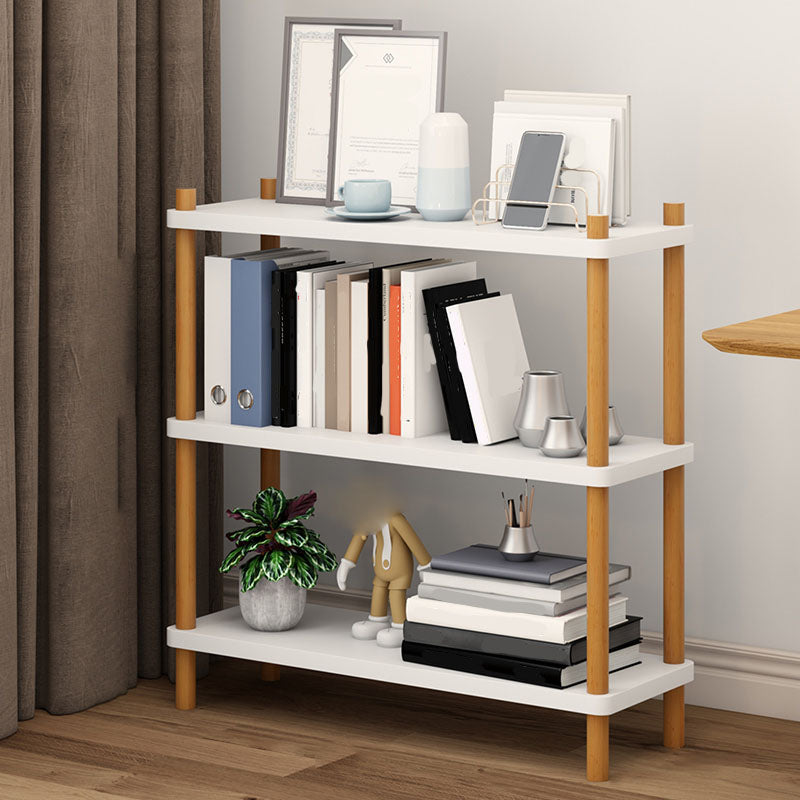 Modern Solid Wood Bookshelf Etagere Open Shelf Vertical Bookcase