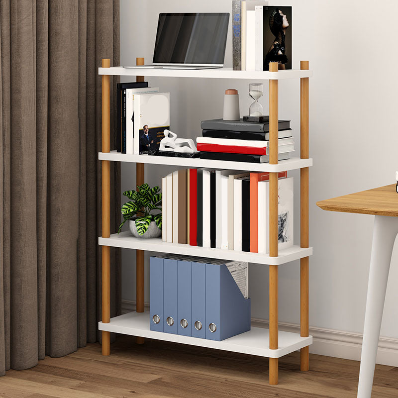 Modern Solid Wood Bookshelf Etagere Open Shelf Vertical Bookcase