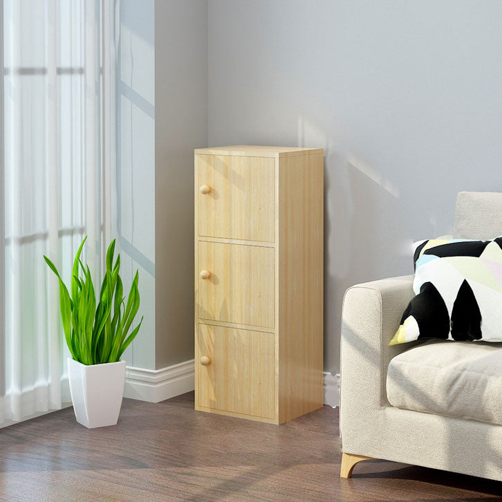 Modern Closed Back Bookshelf Wooden Shelf Bookcase for Study Room