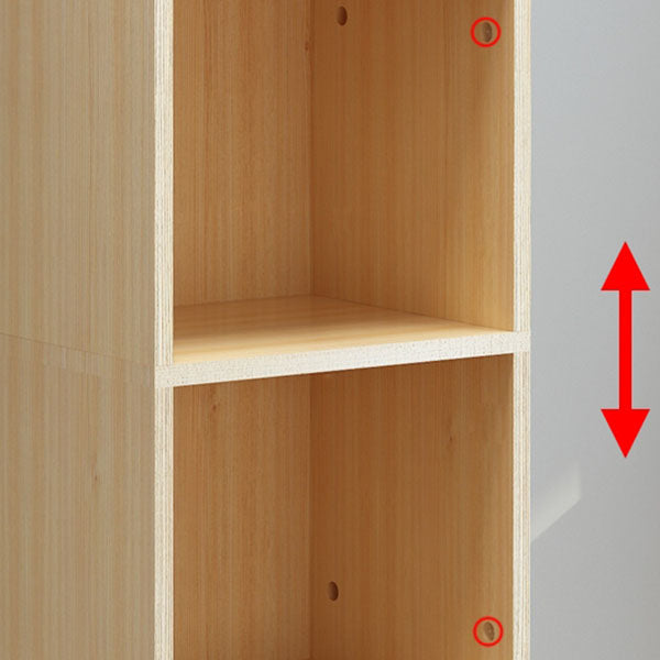 Modern Closed Back Bookshelf Wooden Shelf Bookcase for Study Room
