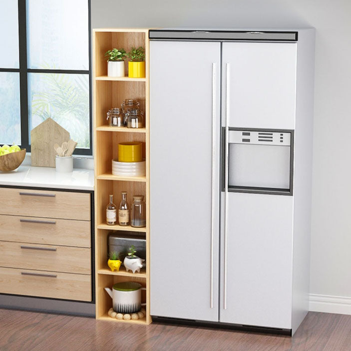 Modern Closed Back Bookshelf Wooden Shelf Bookcase for Study Room