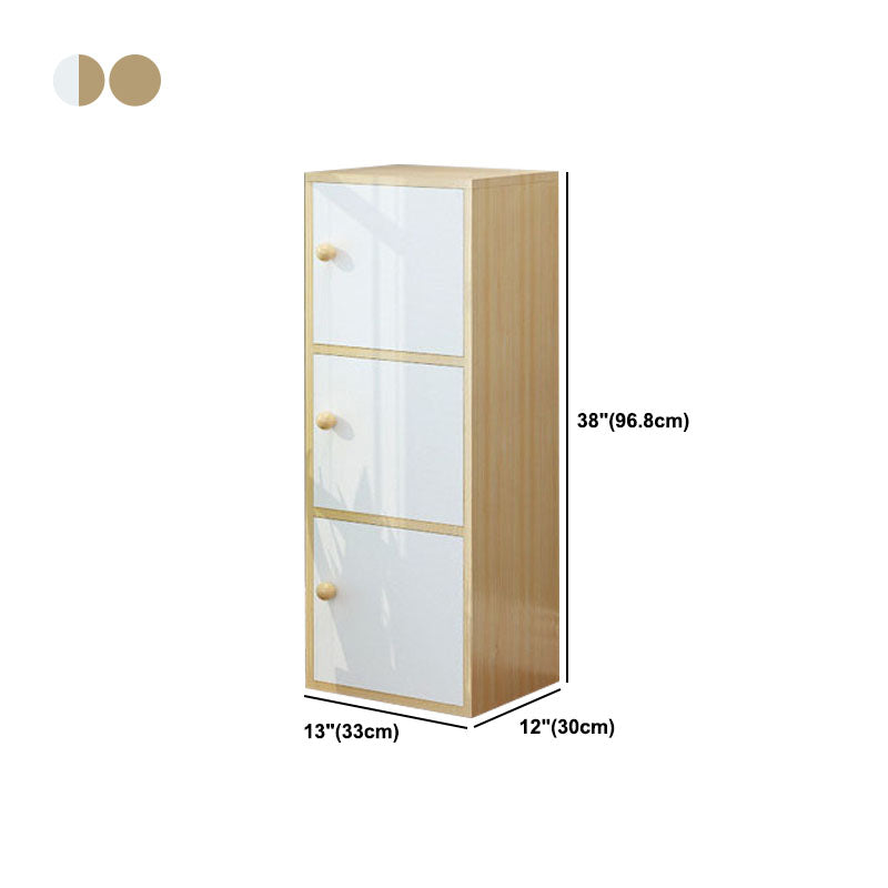 Modern Closed Back Bookshelf Wooden Shelf Bookcase for Study Room