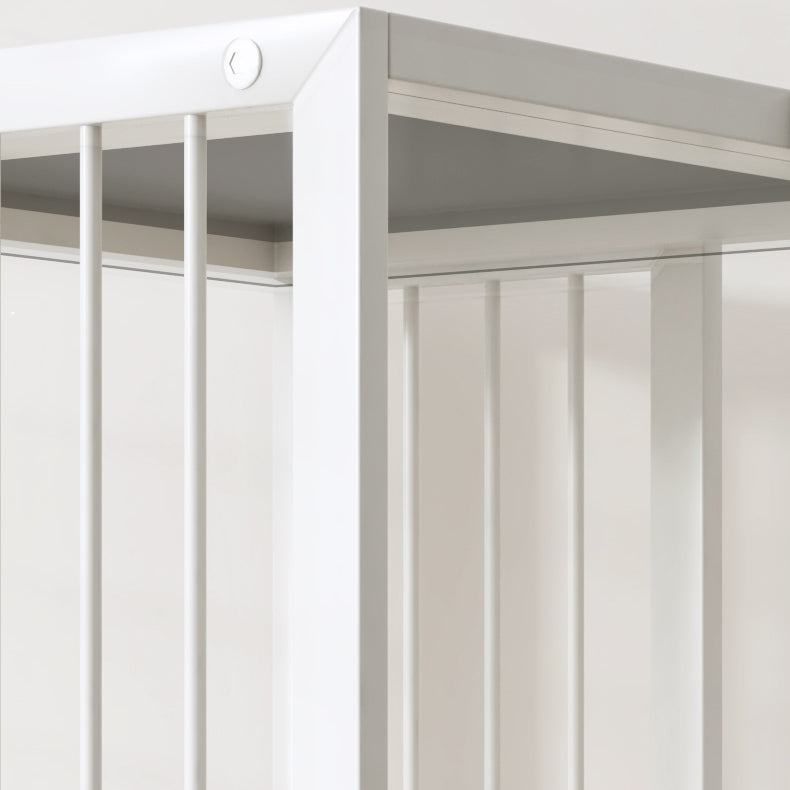 Modern Metal Bookshelf Standard Closed Back Shelf Vertical Bookcase