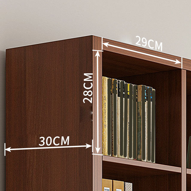 11.8" W Standard Shelf Bookcase Engineered Wood Closed Back Modern Book Shelf