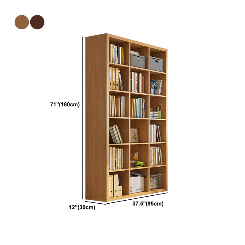 11.8" W Standard Shelf Bookcase Engineered Wood Closed Back Modern Book Shelf