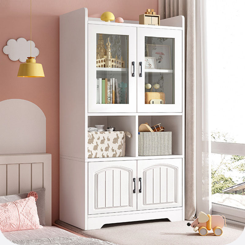 Modern Standard Shelf Bookcase Engineered Wood Closed Back Book Shelf for Living Room