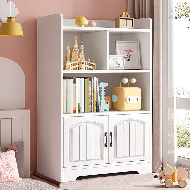 Modern Standard Shelf Bookcase Engineered Wood Closed Back Book Shelf for Living Room