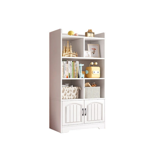 Modern Standard Shelf Bookcase Engineered Wood Closed Back Book Shelf for Living Room