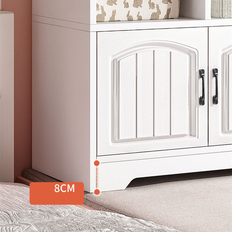 Modern Standard Shelf Bookcase Engineered Wood Closed Back Book Shelf for Living Room